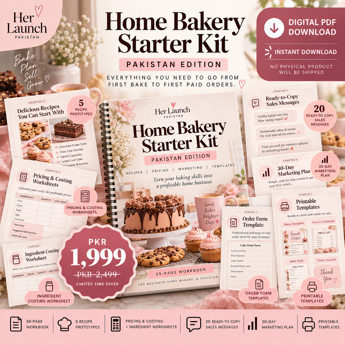 Digital download for Pakistani home bakers